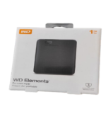 WD 1TB Elements Portable HDD, External Hard Drive, USB 3.0 for PC & Mac, Plug and Play Ready - Black