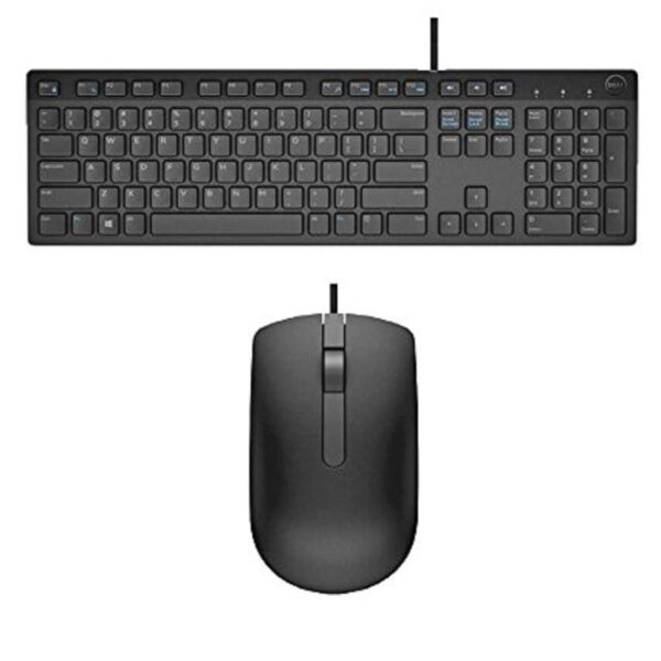 Dell USB Wired Keyboard and Mouse Set (Black) KB216+MS116