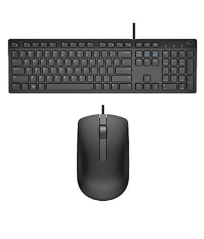 Dell USB Wired Keyboard and Mouse Set (Black) KB216+MS116